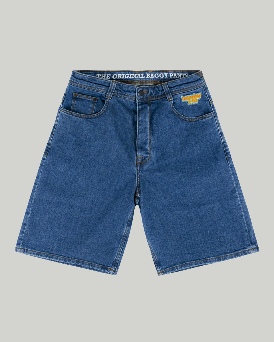 HOMEBOY x-tra BAGGY Shorts Washed Blue – Homeboy