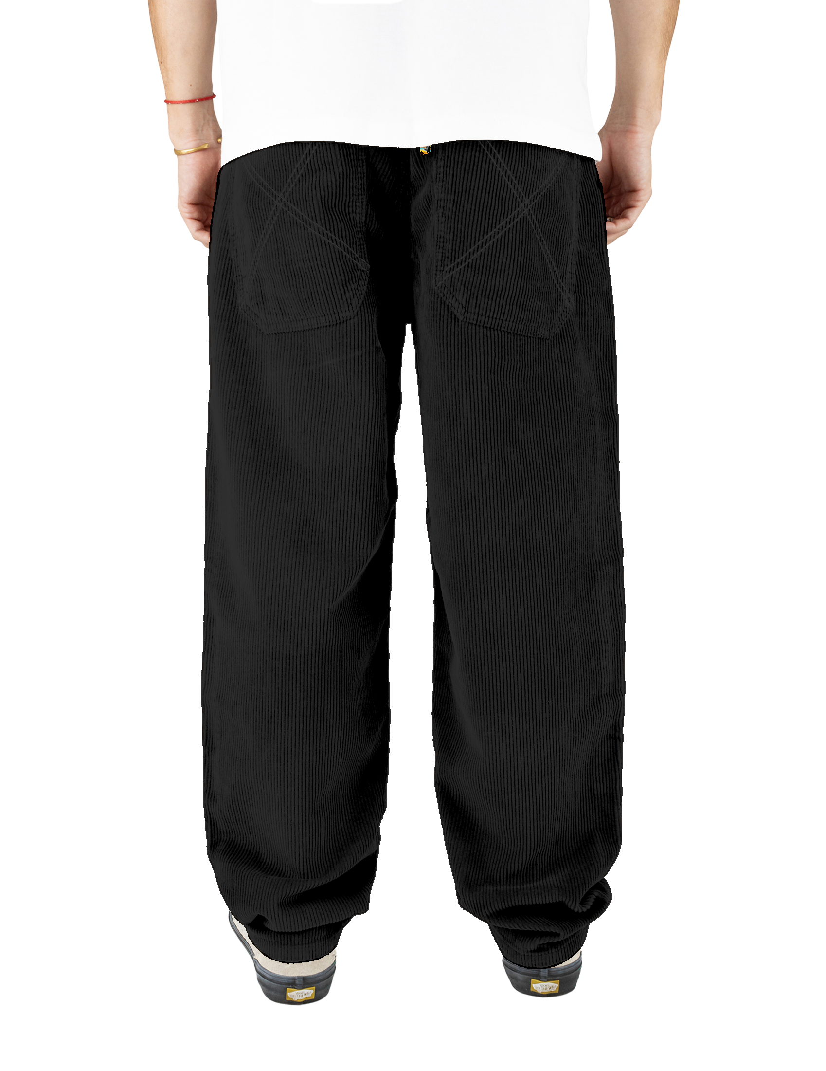 x-tra BAGGY CORD Pants Black – Homeboy1