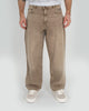 x-tra BAGGY Dye Denim WASHED BROWN