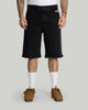 x-tra BAGGY Denim Shorts Washed Black
