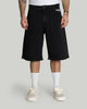 x-tra MONSTER Denim Shorts Washed Black