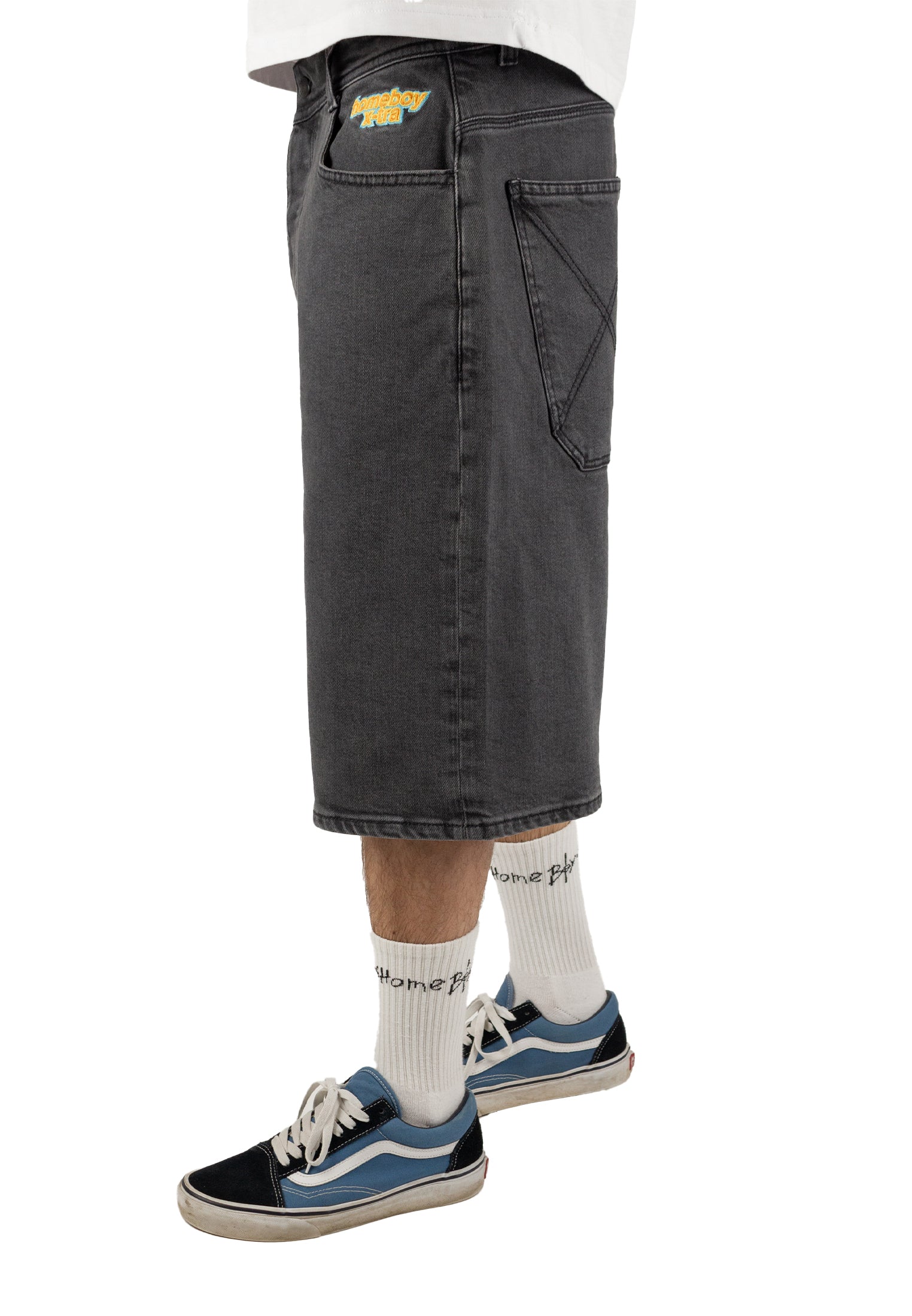 パンツ BOHEMSEO DESTROYED GRAY DENIM SHORTS ☆早期完売☆BOHEMIAN SEOUL☆DESTROYED GRAY DENIM SHORTS