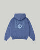 OLD SCHOOL PUFFY Hood Navy Washed