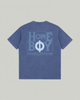 OLD SCHOOL PUFFY Tee Navy Washed