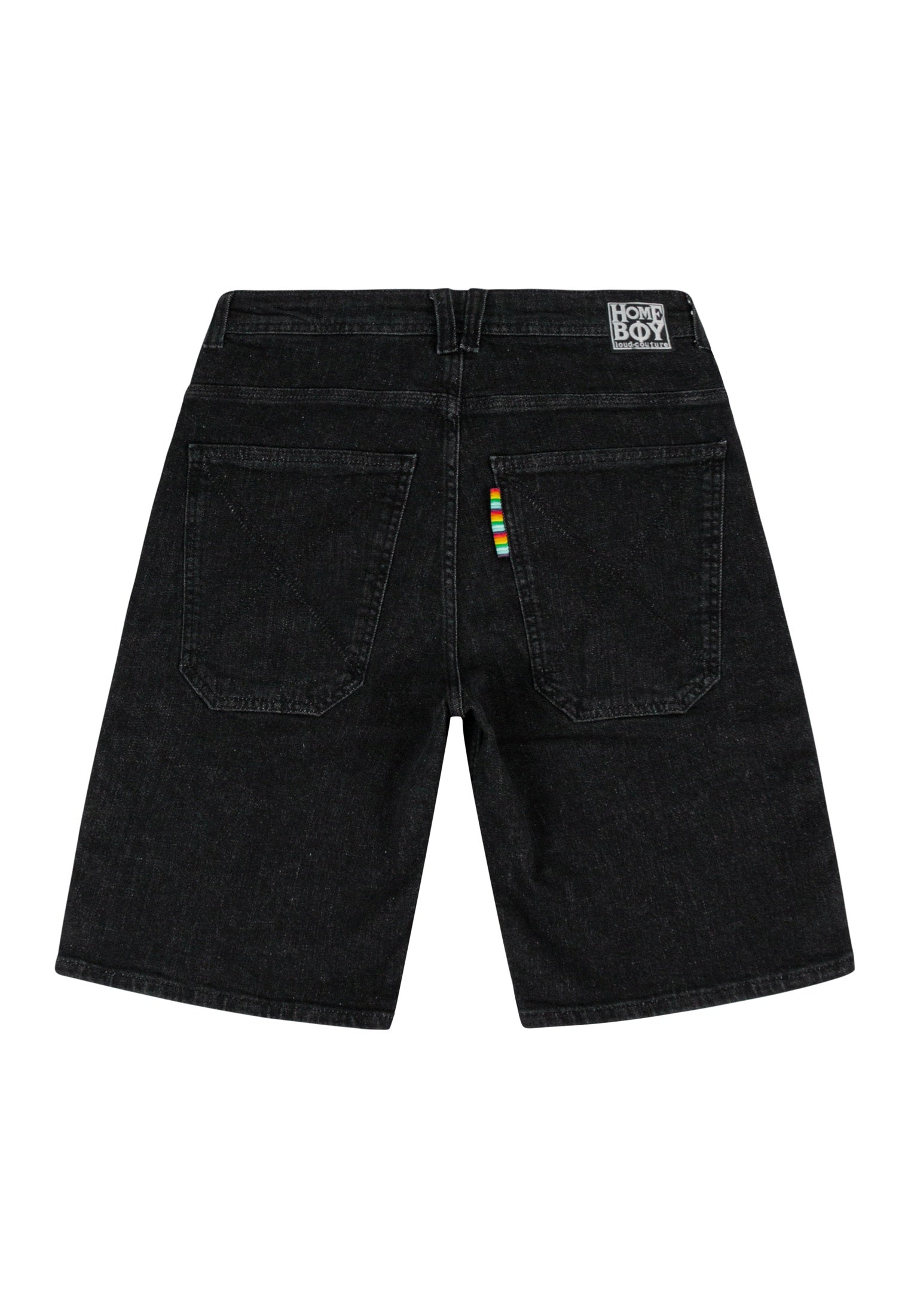 x-tra BAGGY Denim Shorts Washed Black