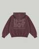 OLD SCHOOL Hoooded Jacket Maroon Washed